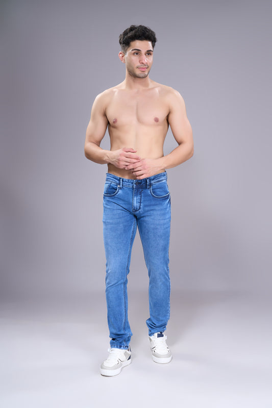 Men's Twilight Blue Classic Regular Fit Jeans