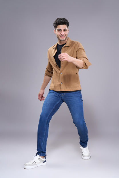 Men's Yale Blue Classic Regular Fit Jeans