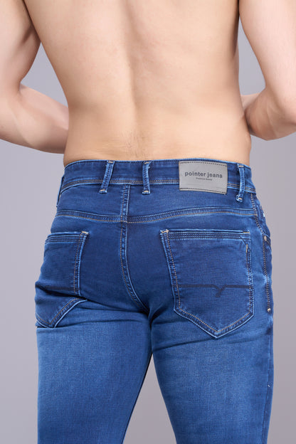 Men's Yale Blue Classic Regular Fit Jeans