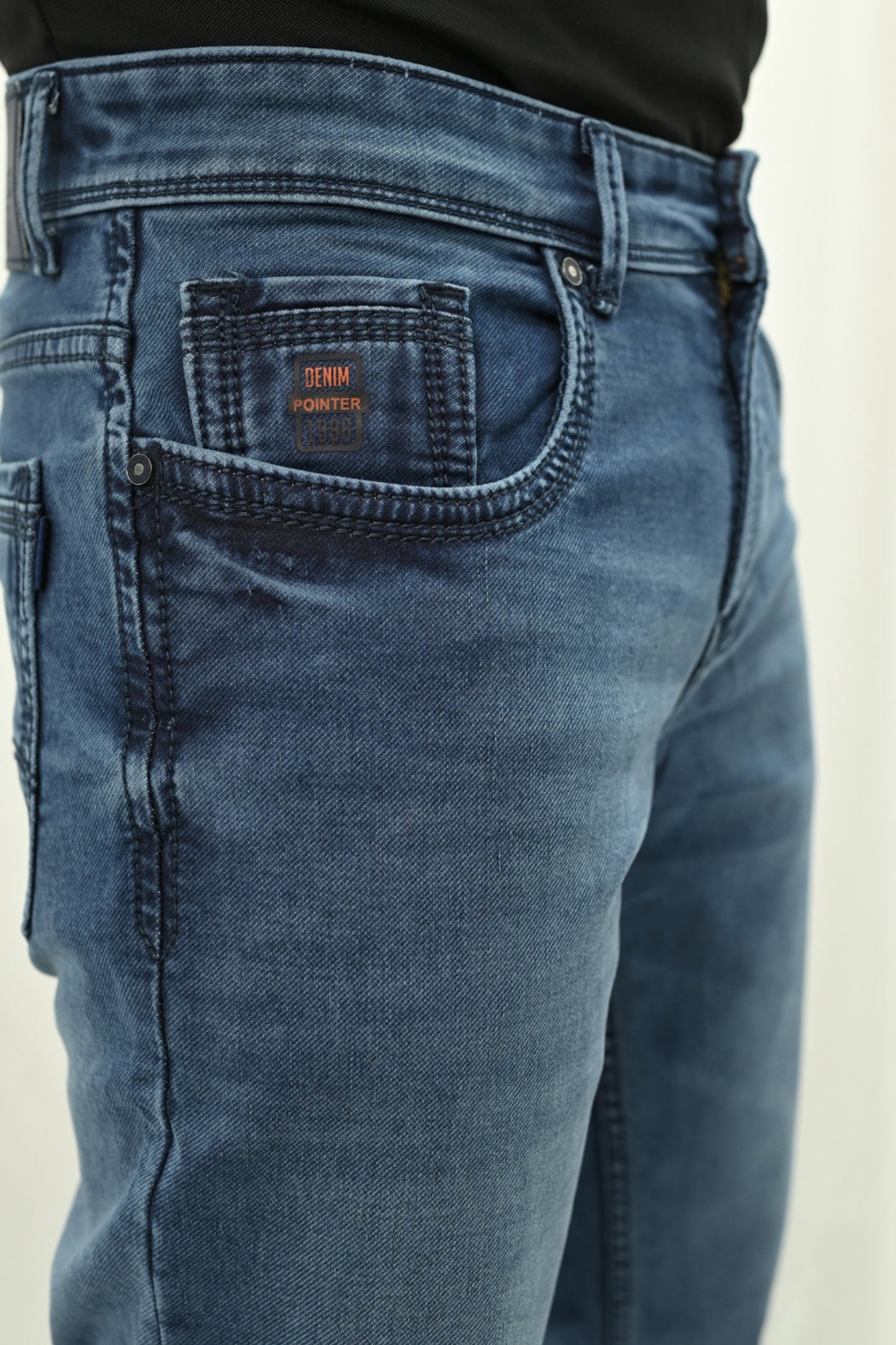 Men's Powder Blue Slim Fit Jeans