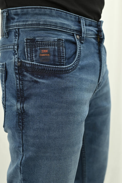 Men's Powder Blue Slim Fit Jeans