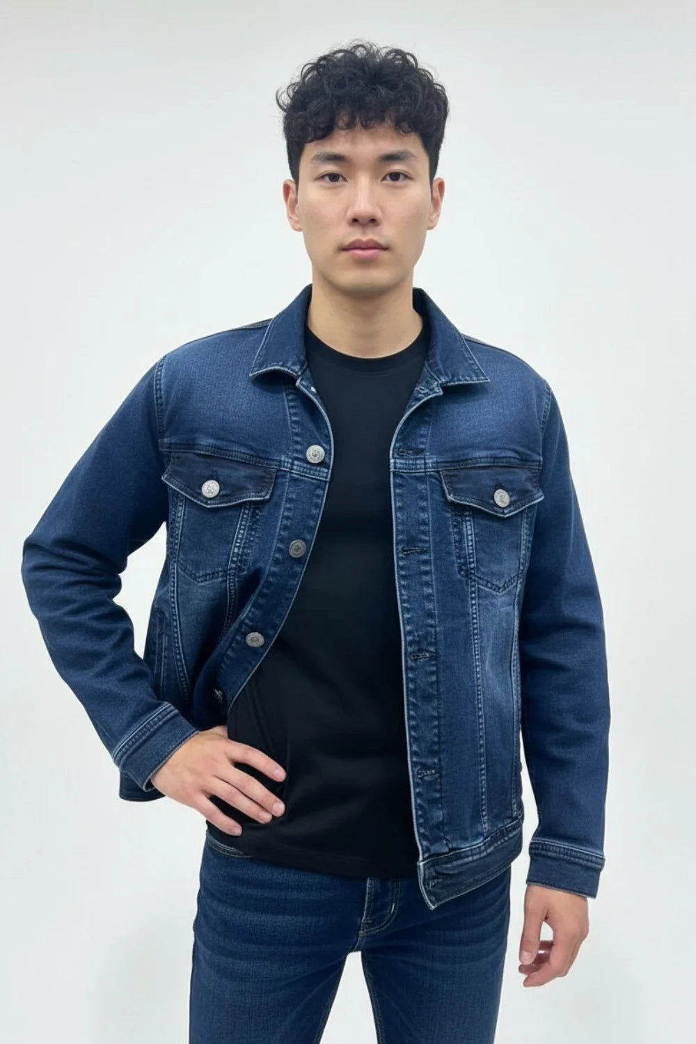 Rugged winter layering jacket for men