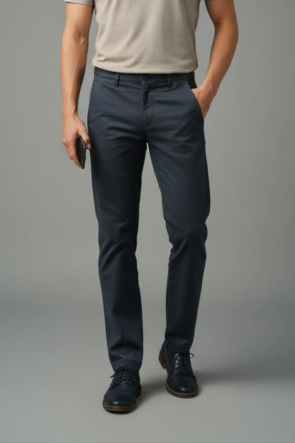 A view showing the clean drape of the cotton fabric