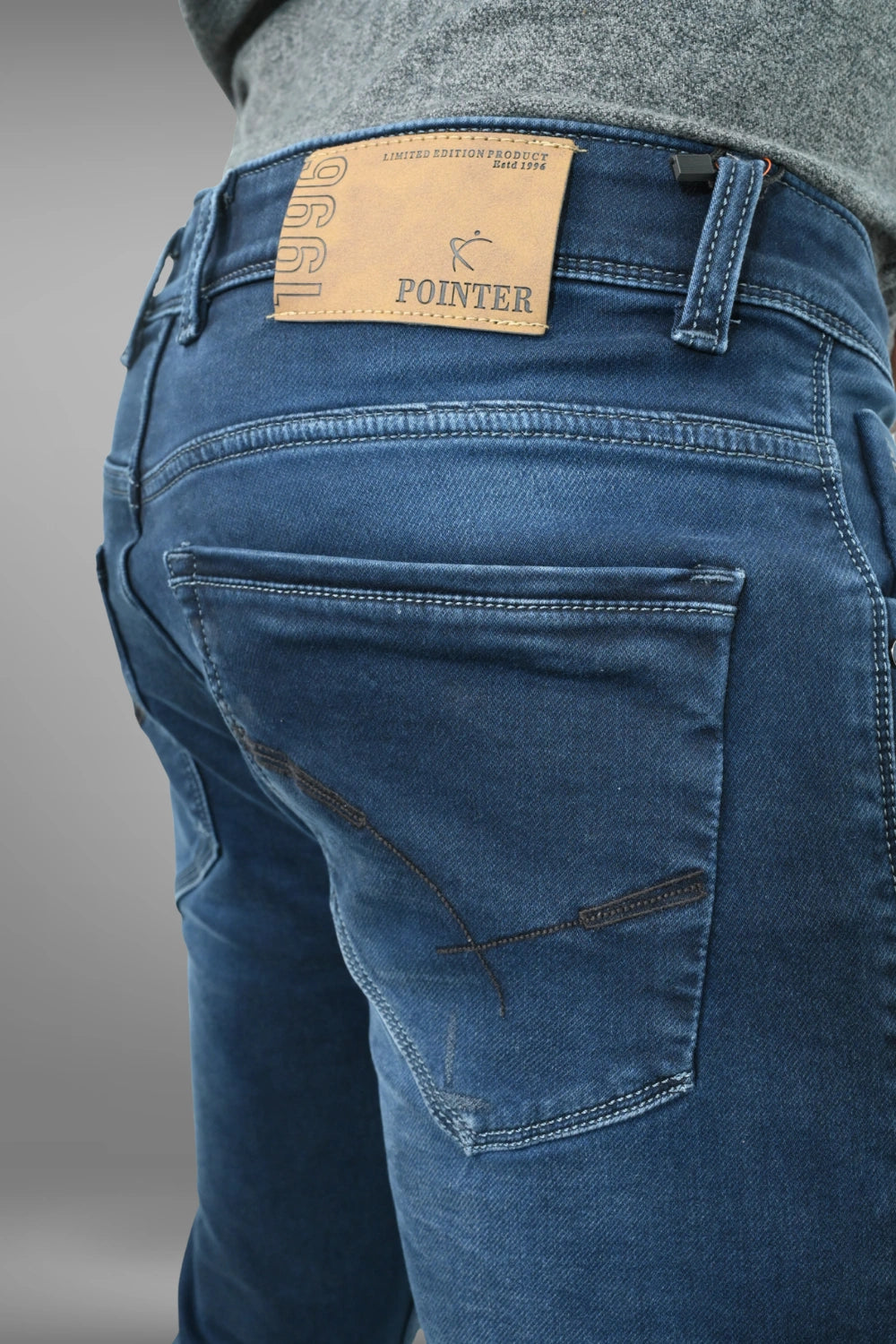 Dark Blue Jeans for Men Premium Slim Fit Denim PointerJeans