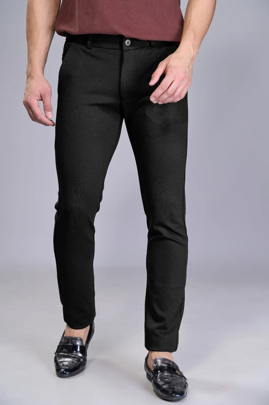 Tapered charcoal utility trousers with reinforced pocket details
