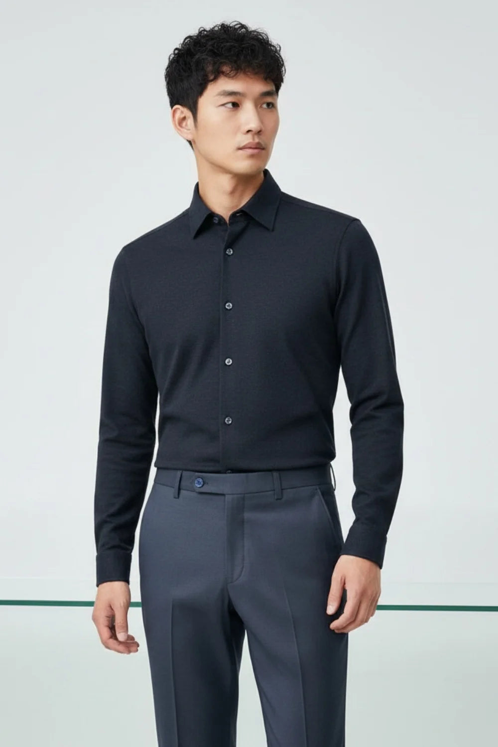 Stretch performance technology for comfortable business trousers
