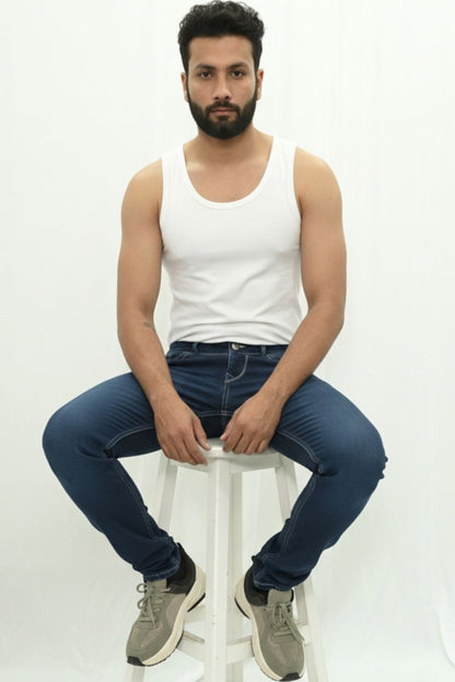 Men's Urban Dark Blue Slim Fit Jeans