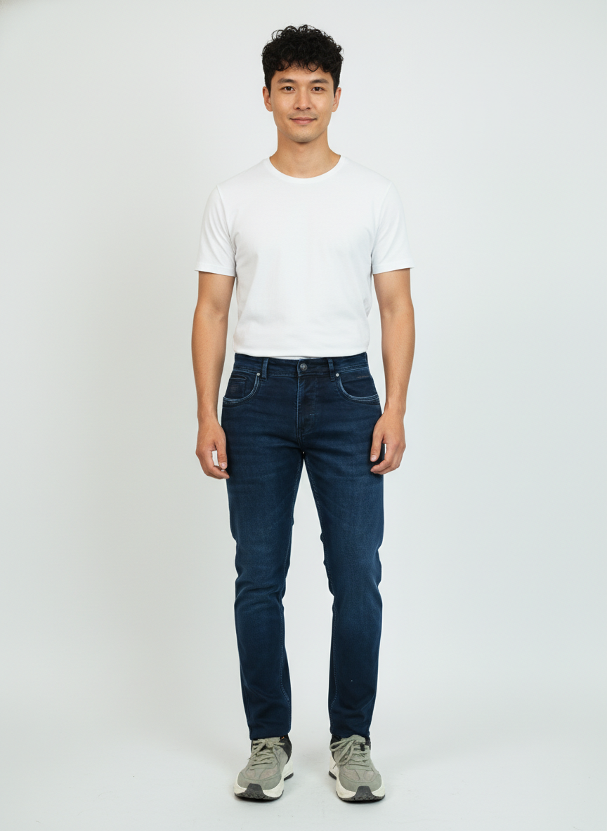 Classic Denim Slim Fit Jeans Mens