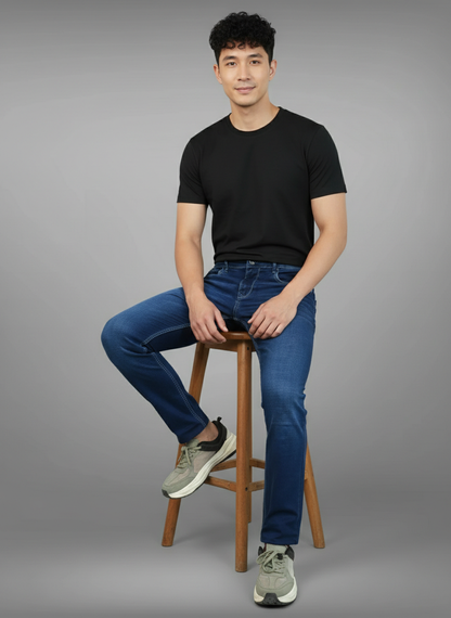Premium Dark Blue Denim Jeans For Men | Slim Fit Pointer Jeans PointerJeans