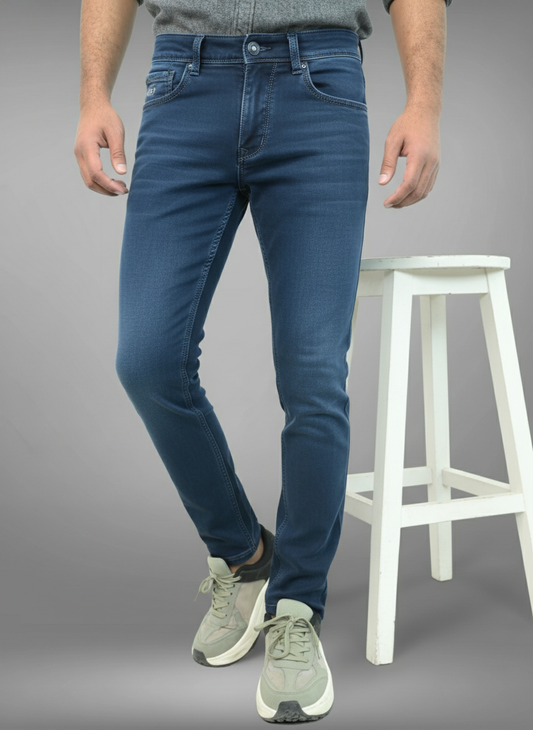 Dark Blue Jeans for Men Premium Slim Fit Denim PointerJeans
